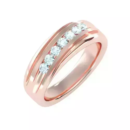 solitaire wedding engagement men ring 3dm render detail 3D print model