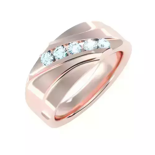 solitaire wedding engagement men ring 3dm render detail 3D print model
