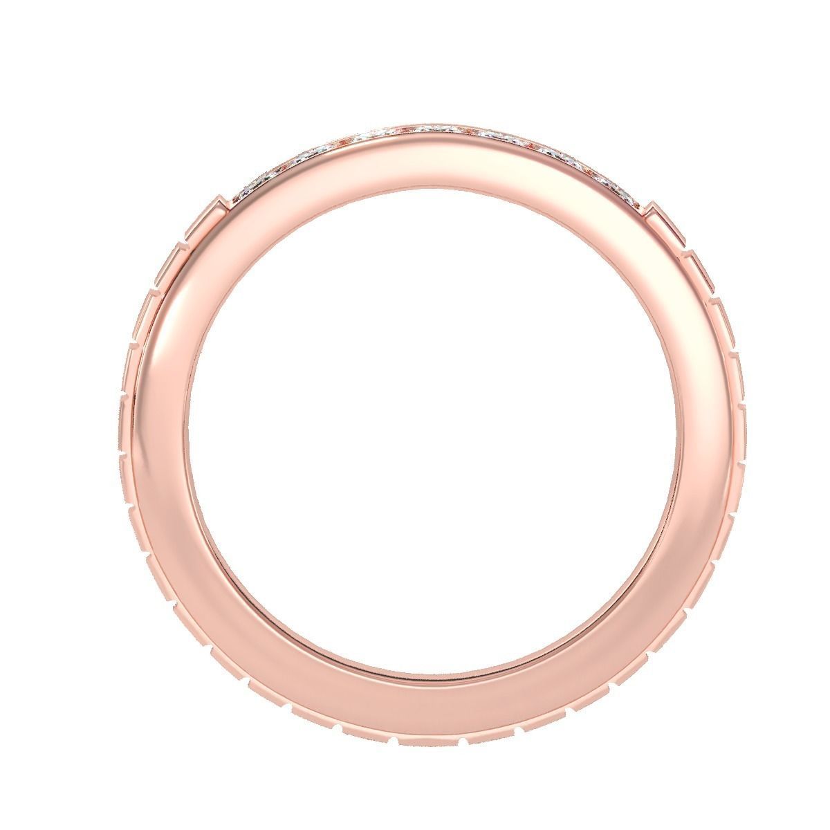 solitaire wedding engagement men ring 3dm render detail 3D print model_2