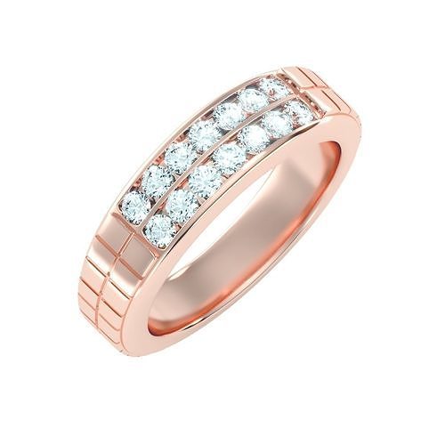 solitaire wedding engagement men ring 3dm render detail 3D print model