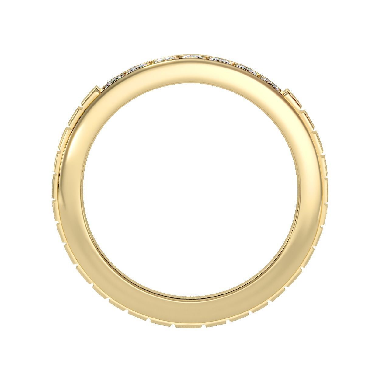 solitaire wedding engagement men ring 3dm render detail 3D print model_12