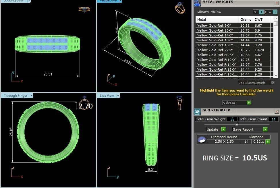 solitaire wedding engagement men ring 3dm render detail 3D print model_16