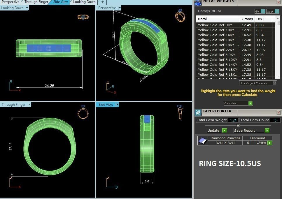 solitaire wedding engagement men ring 3dm render detail 3D print model_16