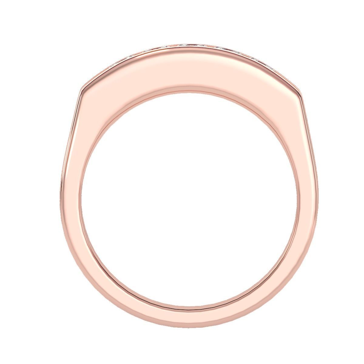 solitaire wedding engagement men ring 3dm render detail 3D print model_2