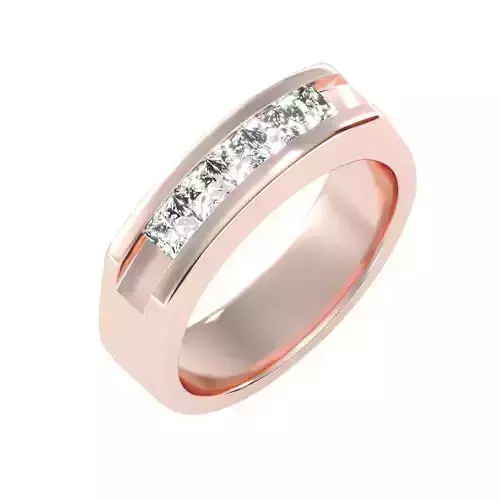 solitaire wedding engagement men ring 3dm render detail 3D print model