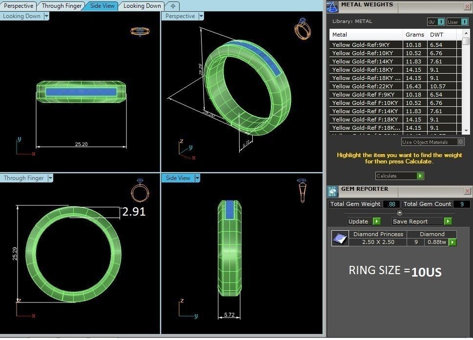 solitaire wedding engagement men ring 3dm render deta 3D print model_16