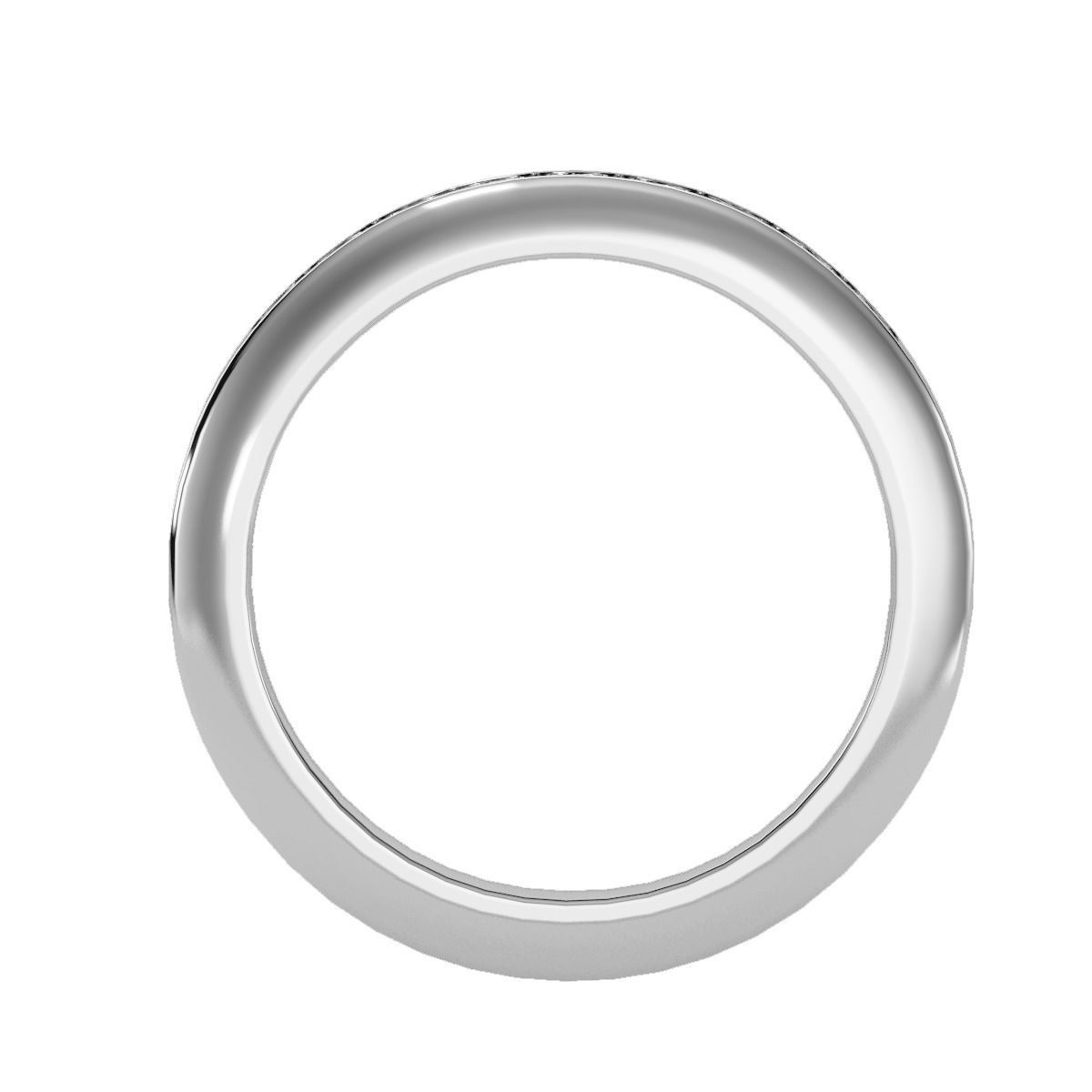 solitaire wedding engagement men ring 3dm render deta 3D print model_8