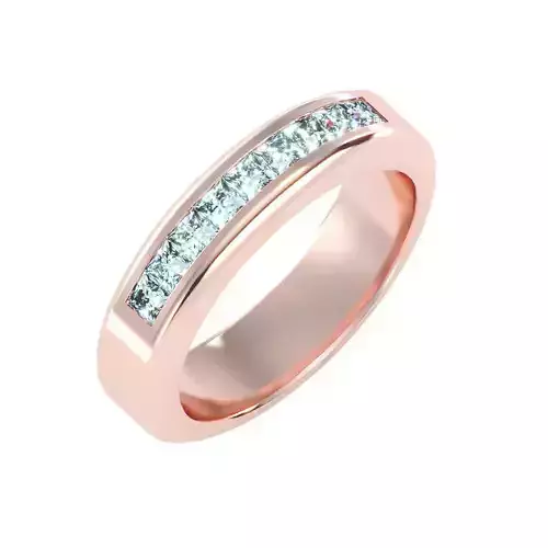 solitaire wedding engagement men ring 3dm render deta 3D print model