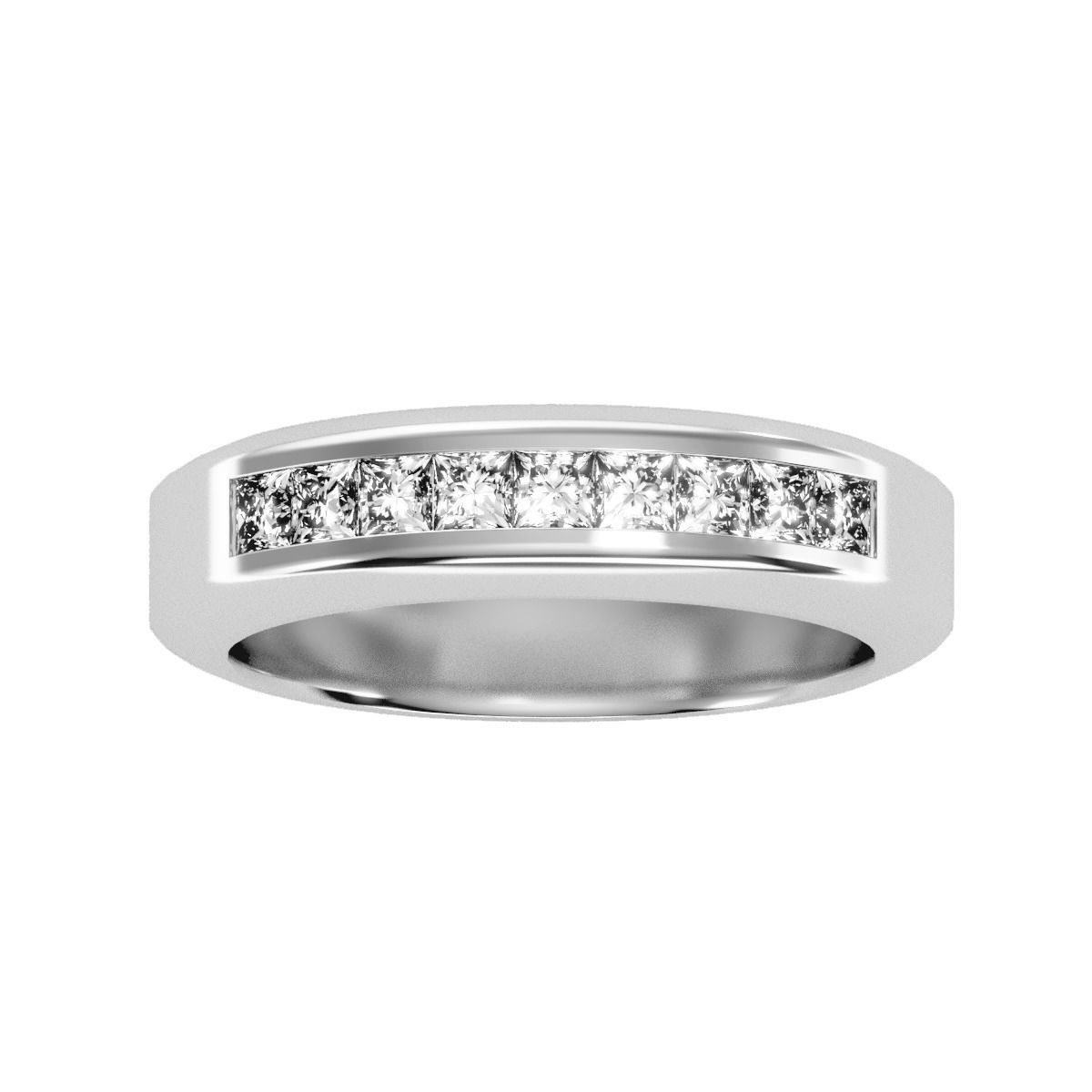 solitaire wedding engagement men ring 3dm render deta 3D print model_11