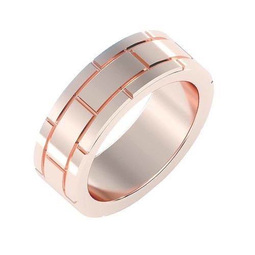 solitaire wedding engagement men ring 3dm render detail 3D print model
