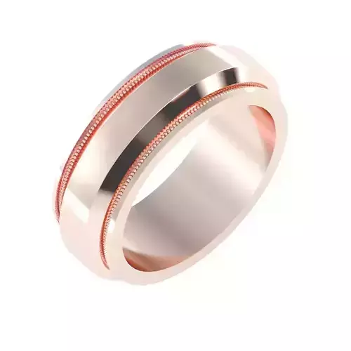 solitaire wedding engagement men ring 3dm render detail 3D print model