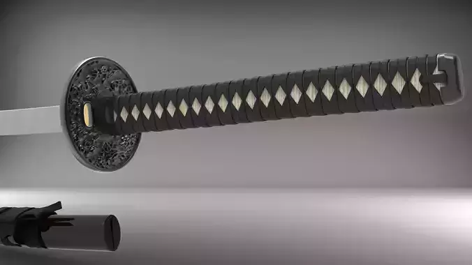 Samurai dark katana