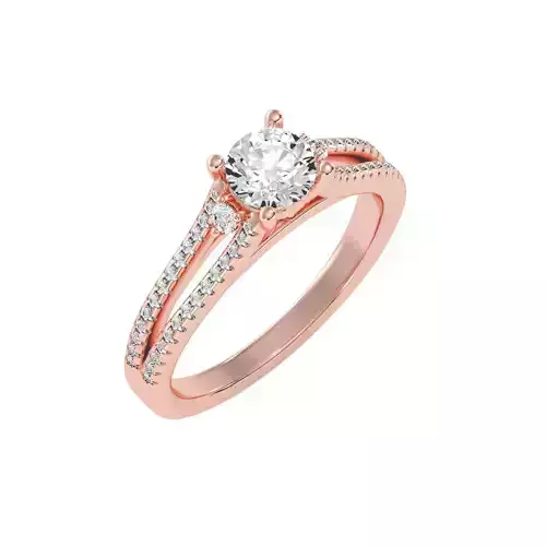 solitaire wedding engagement women ring 3dm render detail