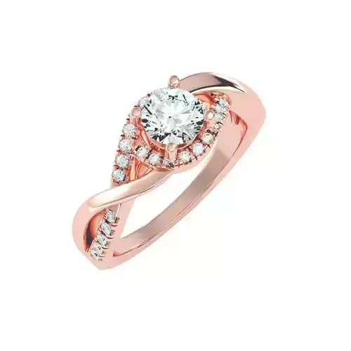 solitaire wedding engagement women ring 3dm render detail