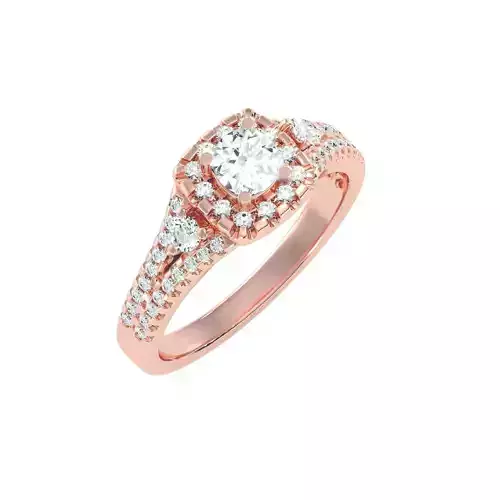 solitaire wedding engagement women ring 3dm render detail