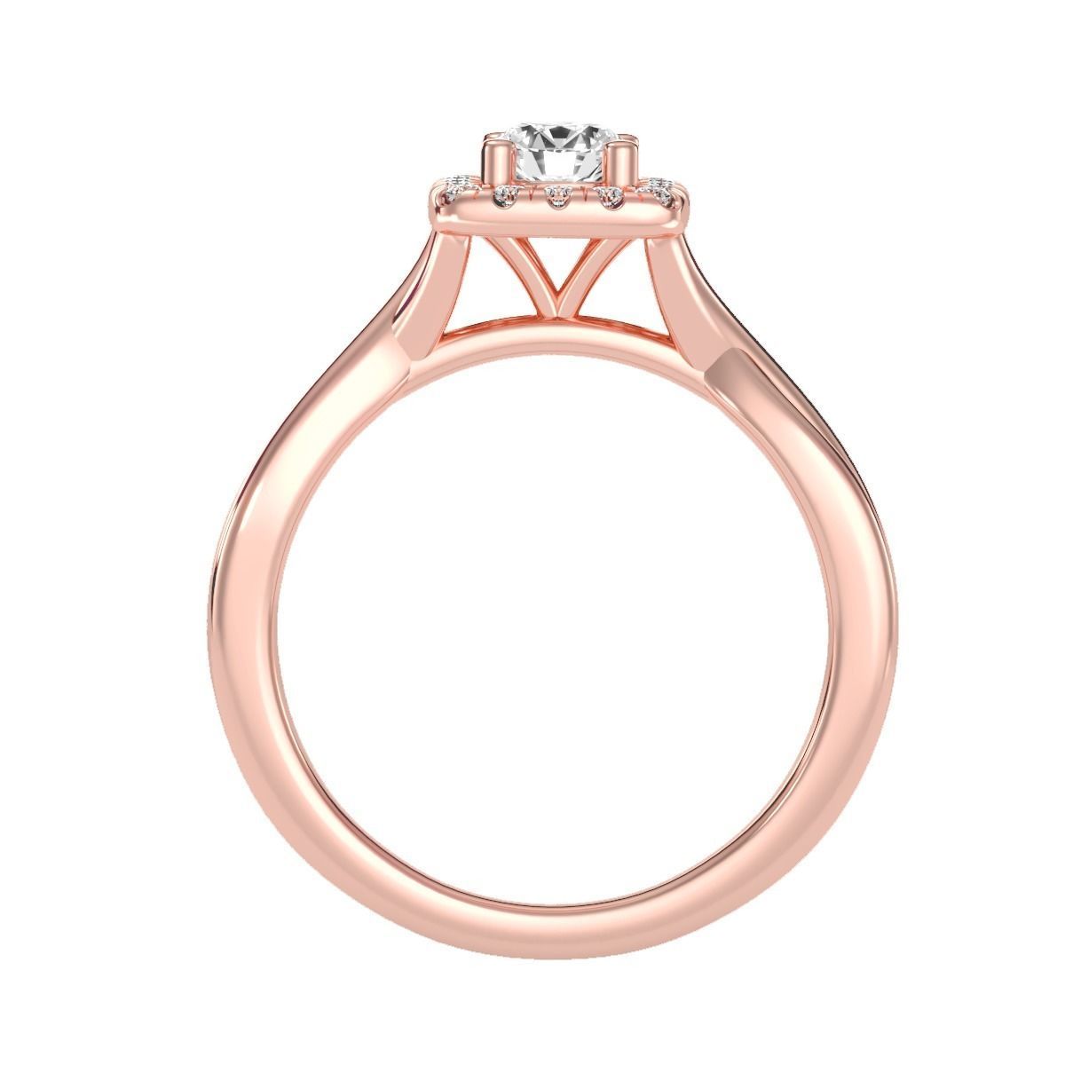 solitaire wedding engagement women ring 3dm render detail 3D print model_1