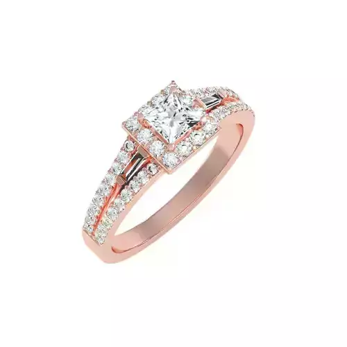 solitaire wedding engagement women ring 3dm render detail