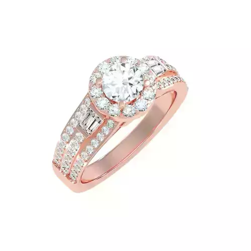 solitaire wedding engagement women ring 3dm render detail