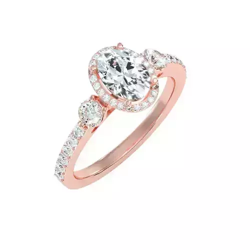 solitaire wedding engagement women ring 3dm render detail