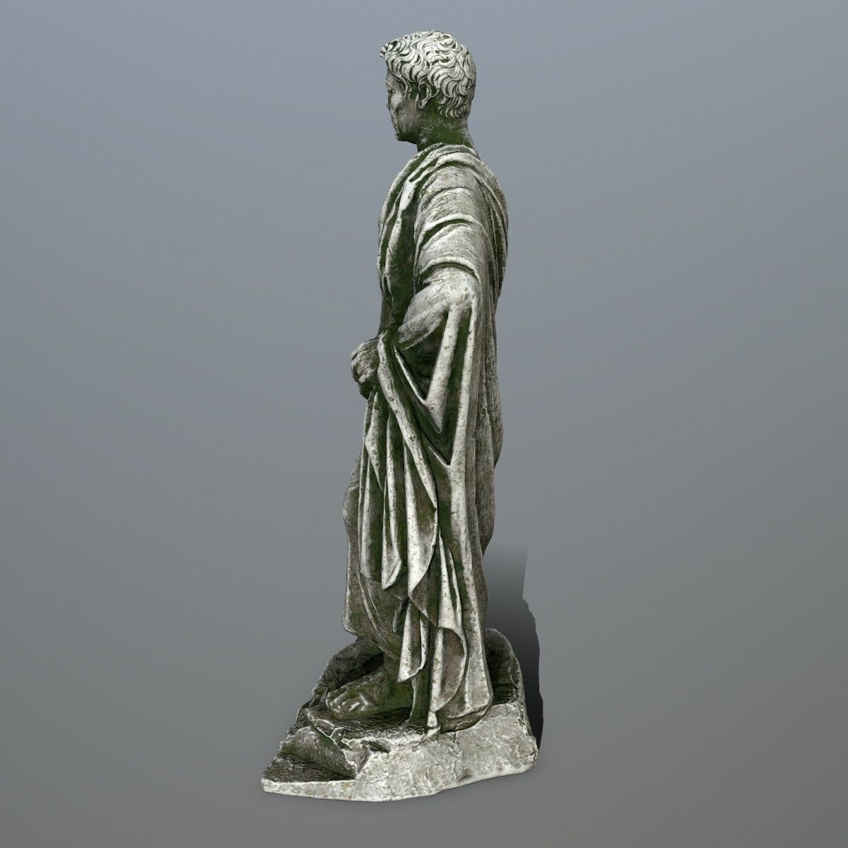 statue roman Low-poly 3D model_6