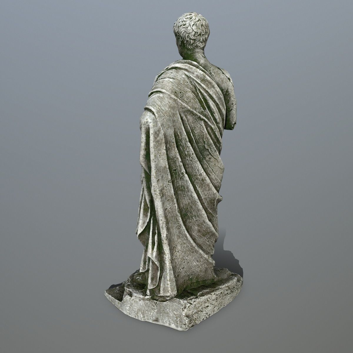 statue roman Low-poly 3D model_5