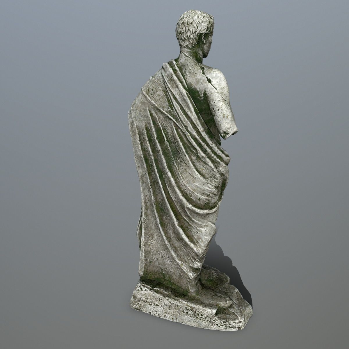 statue roman Low-poly 3D model_4