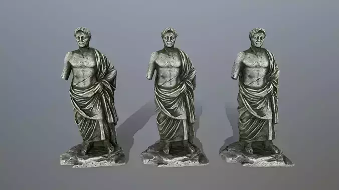 statue roman Low-poly 3D model