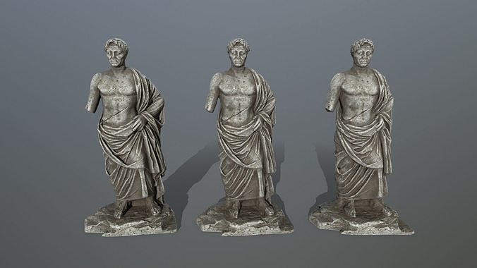 statue roman Low-poly 3D model