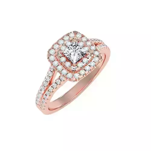 solitaire wedding engagement women ring 3dm render detail