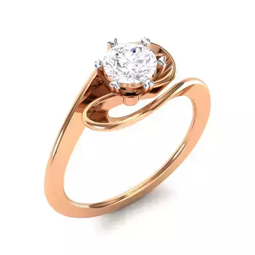 solitaire wedding engagement women ring 3dm render detail