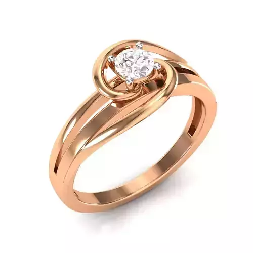 solitaire wedding engagement women ring 3dm render detail