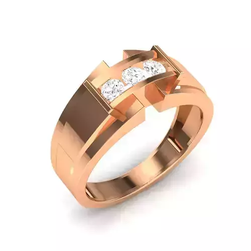 solitaire wedding engagement men ring 3dm render detail 3D print model