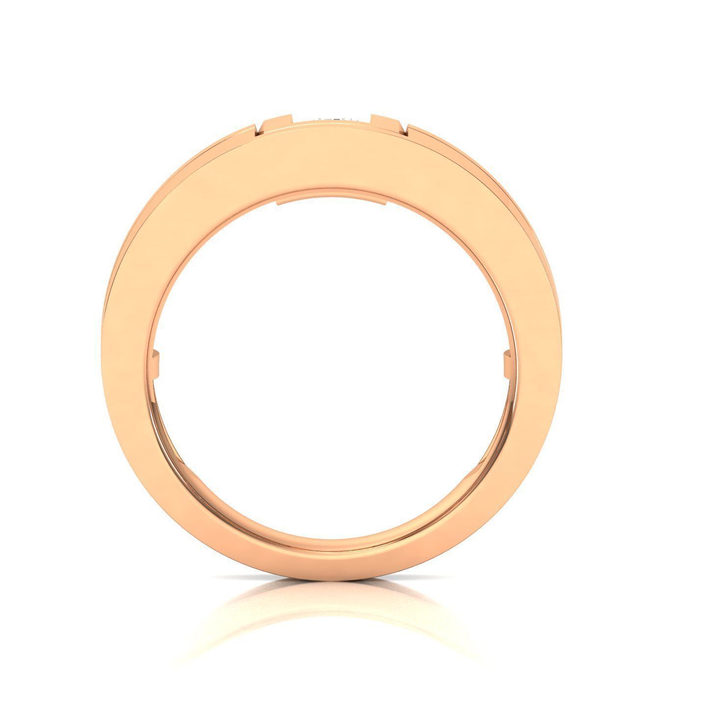 solitaire wedding engagement men ring 3dm render detail 3D print model_3