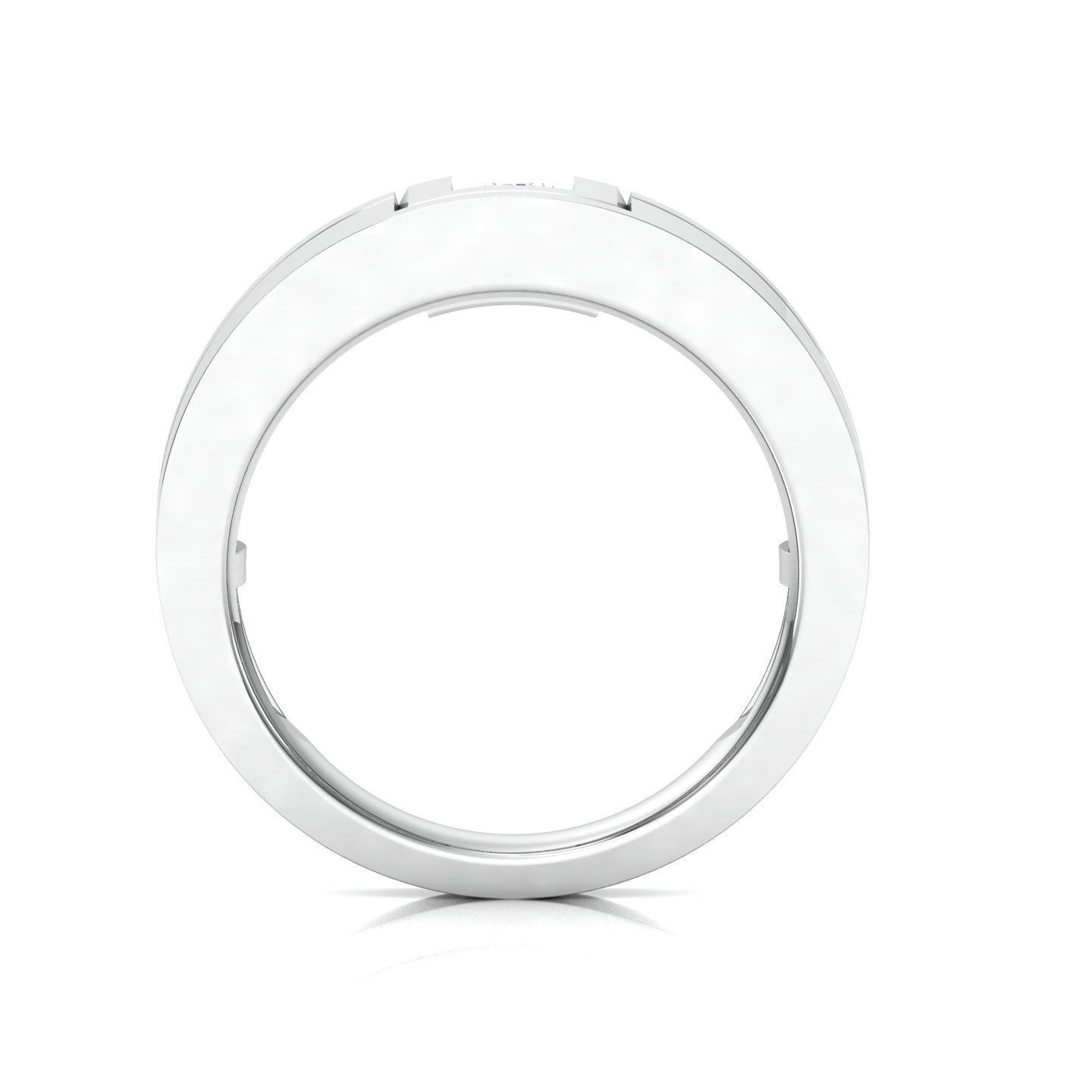 solitaire wedding engagement men ring 3dm render detail 3D print model_4