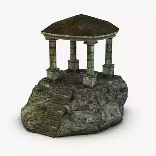 Ancient temple on a rock