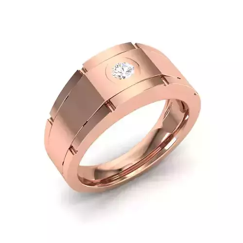 solitaire wedding engagement men ring 3dm render detail 3D print model