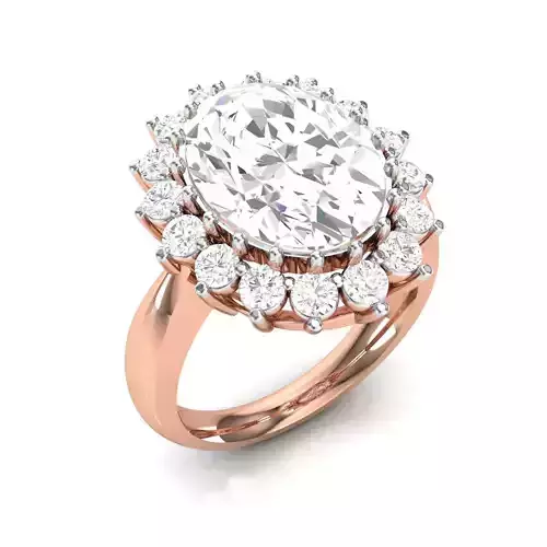 solitaire wedding engagement women ring 3dm render detail