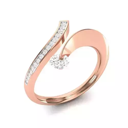 solitaire wedding engagement women ring 3dm render detail