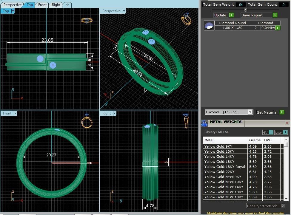 solitaire wedding engagement men ring 3dm render detail 3D print model_11