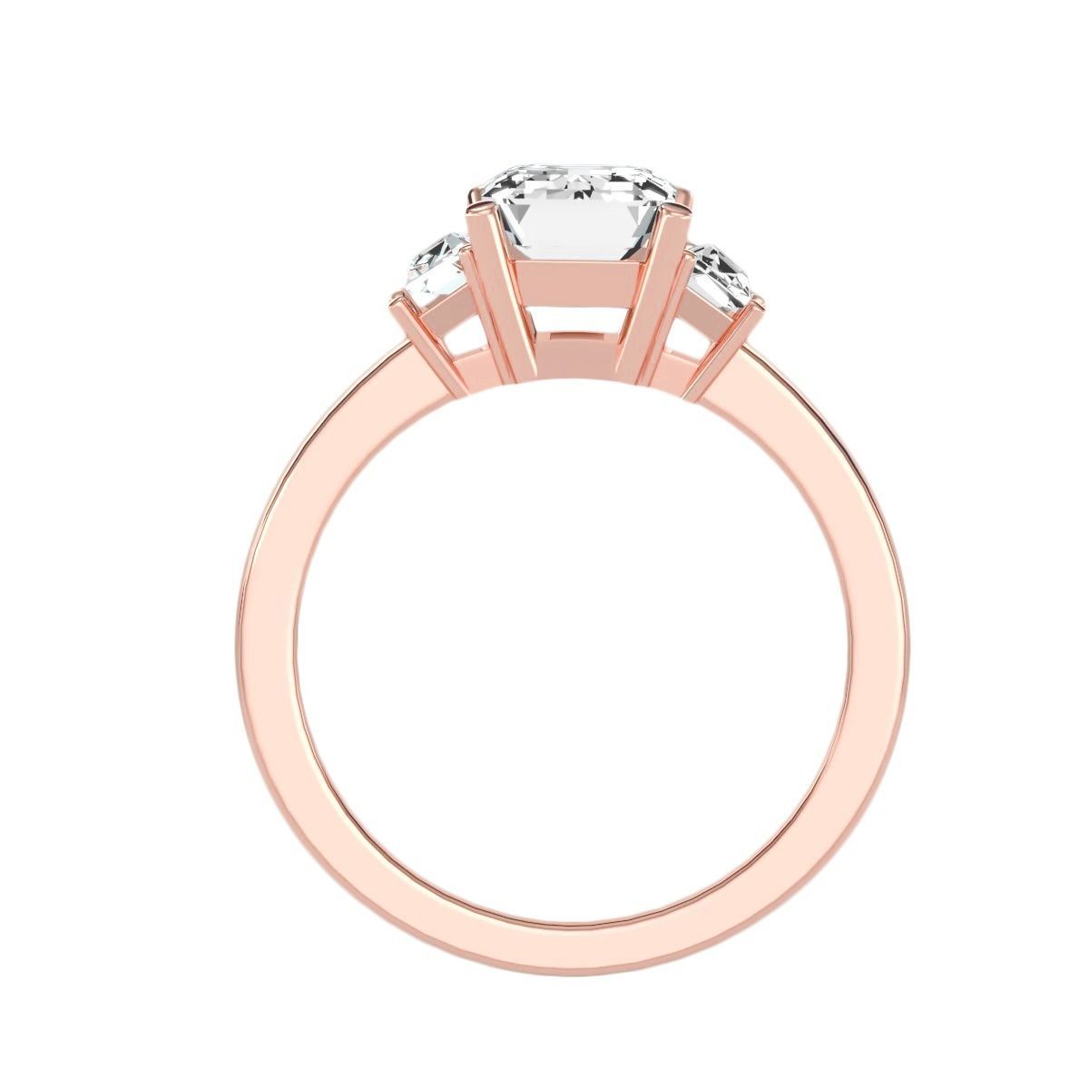 solitaire wedding engagement women ring 3dm render detail 3D print model_9