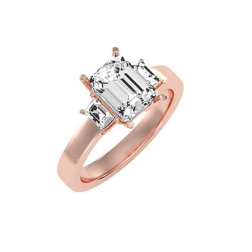 solitaire wedding engagement women ring 3dm render detail 3D print model