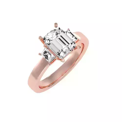 solitaire wedding engagement women ring 3dm render detail 3D print model