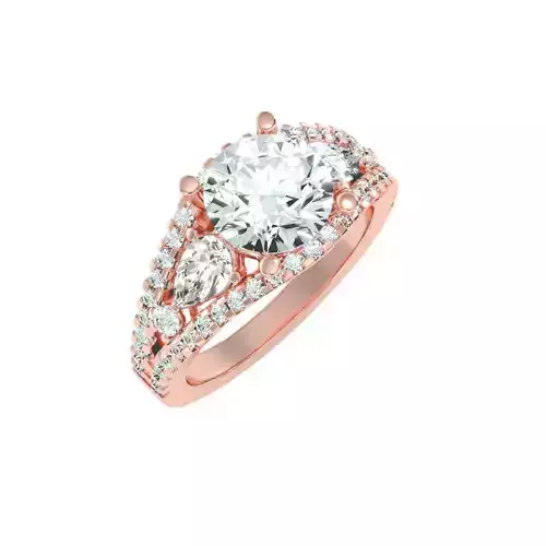 solitaire wedding engagement women ring 3dm render detail