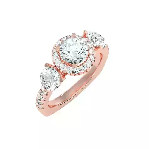 solitaire wedding engagement women ring 3dm render detail 3D print model