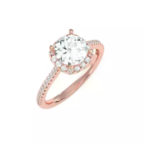 solitaire wedding engagement women ring 3dm render detail