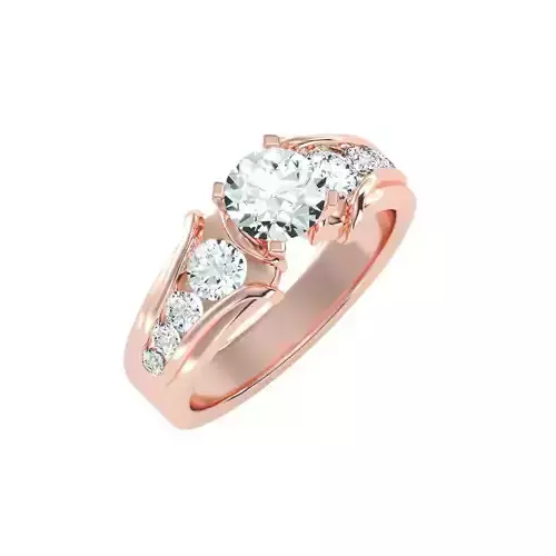 solitaire wedding engagement women ring 3dm render detail