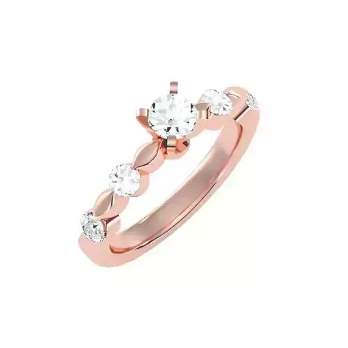 solitaire wedding engagement women ring 3dm render detail