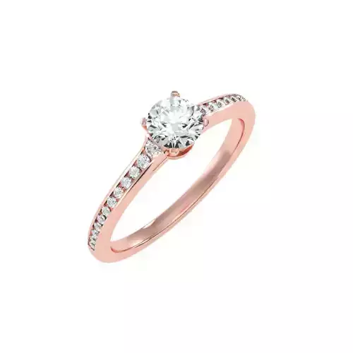 solitaire wedding engagement women ring 3dm render detail