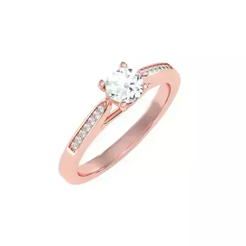 solitaire wedding engagement women ring 3dm render detail