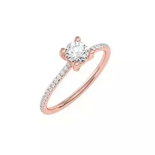 solitaire wedding engagement women ring 3dm render detail